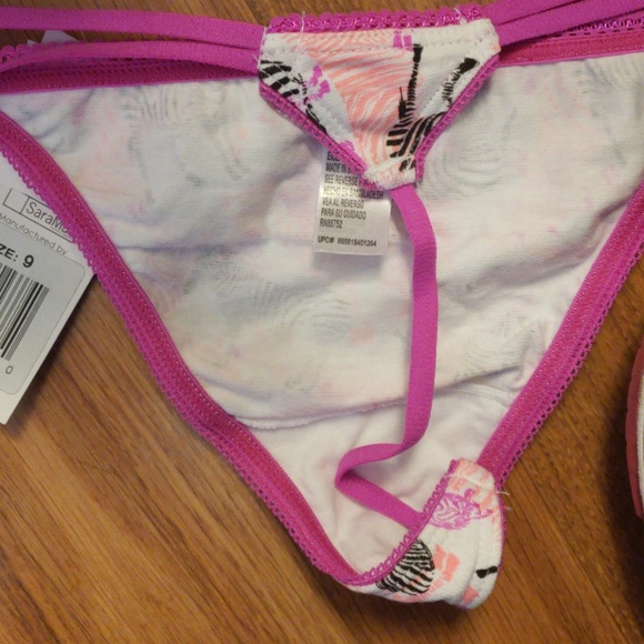 2 zebra print juniors thong g-string 1X xxl xl - Picture 4 of 6
